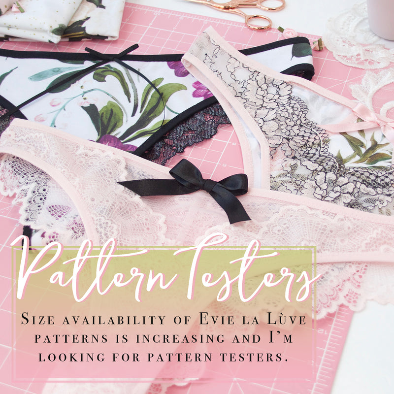 Lyla Thong Lingerie Sewing Pattern PDF Instant Download Evie La